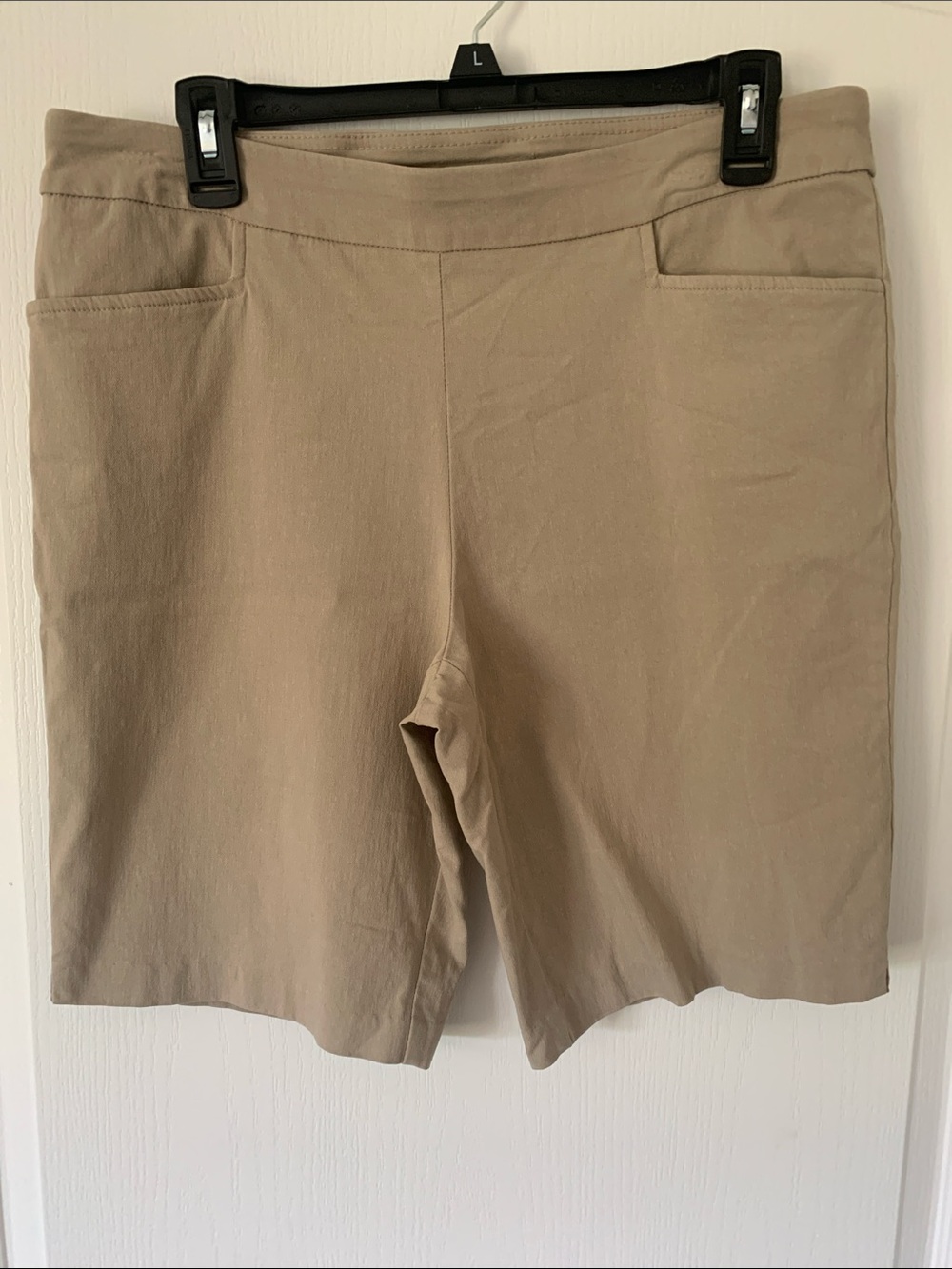 Time and Tru Khaki Pull-On Bermuda Shorts